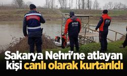 Sakarya Nehri'ne atlayan kişi canlı olarak kurtarıldı