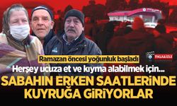 Sakarya’da ucuz et kuyruğu: Ucuza et ve kıyma alabilmek için sabahın zifiri karanlığında kuyruğa giriyorlar