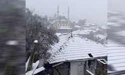 Sakarya'da beklenen kar yağışı başladı