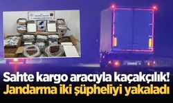 Sahte kargo aracıyla kaçakçılık! Jandarma iki şüpheliyi yakaladı