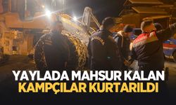 Yaylada mahsur kalan 3 kişi kurtarıldı