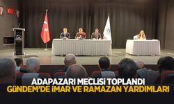 Adapazarı Belediye Meclisi 3 gündemle toplandı