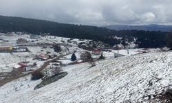 Bolu'nun yüksekleri beyaz örtüyle kaplandı