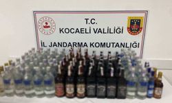 103 şişe sahte alkol ele geçirildi