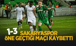 Öne geçmek yetmedi: Sakaryaspor evinde mağlup