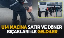 Serdivan'da olaylı maç; Satır ve döner bıçakları ile yakalandılar