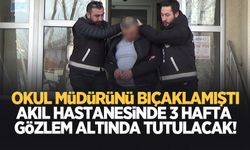 Okul müdürünü bıçaklayan saldırgan için akıl hastanesi kararı!