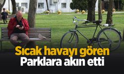 Sıcak havayı gören soluğu parklarda aldı