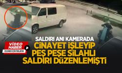 Markette cinayet işleyip iki iş yeri ve bir evi kurşunlamıştı: Saldırı anı kamerada