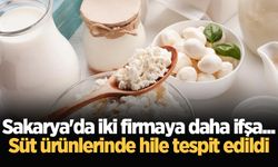 Sakarya'da iki firmaya daha ifşa... Süt ürünlerinde hile tespit edildi