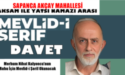 Vefat eden Nihat Kalyoncu için mevlid-i şerif okunacak
