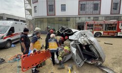 Düzce’de feci kaza 2 yaralı