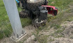 Bolu'da traktör takla attı: 1 yaralı