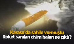 Sahile vurmuştu; Roket sanılmıştı, bakın ne çıktı