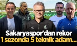 Sakaryaspor'dan rekor: 1 sezonda 5 teknik adam...