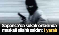 Sapanca'da sokak ortasında maskeli silahlı saldırı: 1 yaralı