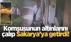 100 bin liralık altın takıların olduğu çantayı böyle çaldı