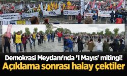 Demokrasi Meydanı'nda '1 Mayıs' mitingi! Açıklama sonrası halay çektiler