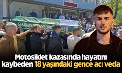 Motosiklet kazasında hayatını kaybeden 18 yaşındaki gence acı veda