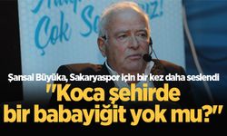 Şansal Büyüka, Sakaryaspor için bir kez daha seslendi: "Koca şehirde bir babayiğit yok mu?"