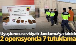 Uyuşturucu sevkiyatı Jandarma'ya takıldı: 2 operasyonda 7 tutuklama