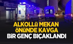 Alkollü mekan önündeki kavgada kan aktı