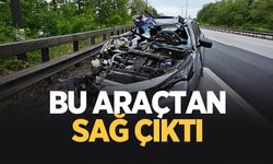 Otoyolda feci kaza