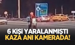 6 kişi hastanelik olmuştu: kaza anı kamerada