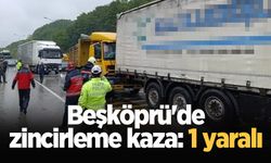 Beşköprü'de zincirleme kaza: 1 yaralı