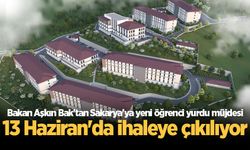 Bakan Aşkın Bak'tan Sakarya'ya yeni öğrenci yurdu müjdesi: 13 Haziran'da ihaleye çıkılıyor