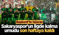 Başkent’te hüsran! Sakaryaspor'un ligde kalma umudu son haftaya kaldı