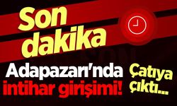 Adapazarı'nda intihar girişimi: Çatıya çıkan şahıs ekipleri harekete geçirdi