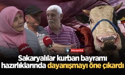 Sakaryalılar kurban bayramı hazırlıklarında dayanışmayı öne çıkardı
