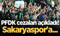 PFDK cezaları açıkladı! Sakaryaspor'a...