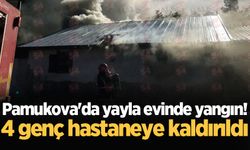 Pamukova'da yayla evinde yangın! 4 genç hastaneye kaldırıldı