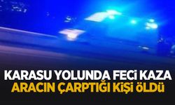 Karu yolunda feci kaza; Aracın çarptığı kadın öldü
