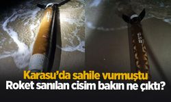 Sahile vurmuştu; Roket sanılmıştı, bakın ne çıktı