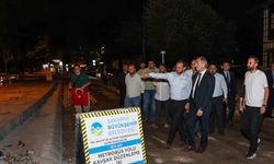 Yusuf Alemdar sözünü verdiği proje için gece yarısı yine sahadaydı