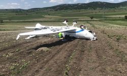 Eğitim uçağı kaza kırıma uğradı