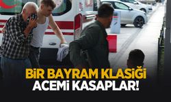 Kendilerini kesen acemi kasaplar acile koştu