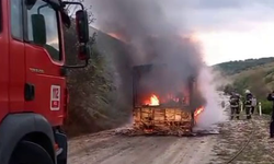 Belediye otobüsü küle döndü