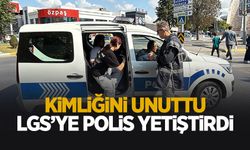 LGS’ye girecek olan öğrenci kimliğini unuttu, yardımına polis ekipleri koştu