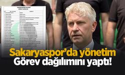 Sakaryaspor'da yeni yönetim görev dağılımını yaptı