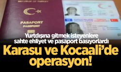 Sakarya'da 'sahte ehliyet ve pasaport' operasyonu: 5 şüpheli yakalandı