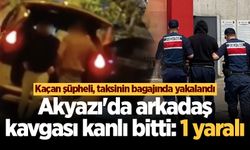 Akyazı'da arkadaş kavgası kanlı bitti: 1 yaralı