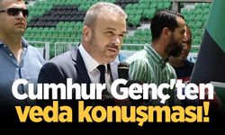 Sakaryaspor kongresinde Cumhur Genç'ten veda konuşması!