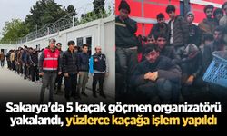 Sakarya'da 5 kaçak göçmen organizatörü yakalandı!