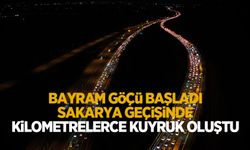 Bayram göçü başladı; Kilometrelerce kuyruk oluştu