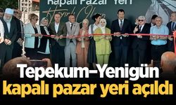 Tepekum–Yenigün kapalı pazar yeri açıldı