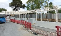 Gar Meydanı'nda metrobüs çalışmaları devam ediyor